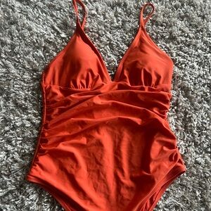 Women’s Orange One Piece Swimsuit